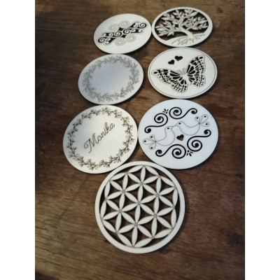 podtácek ornament 2 - sada 6ks