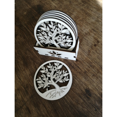 podtácek strom života - sada 6ks