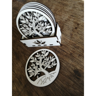 podtácek strom života - sada 6ks