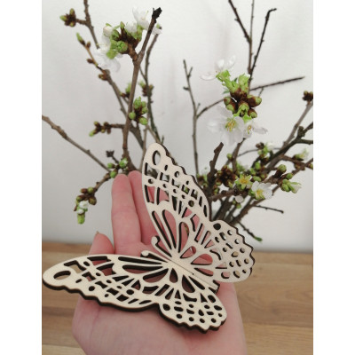 Motýl dřevěný 3D výřez