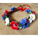 věneček květinový folkorní do vlasů ke kroji
