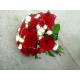 svatební kytice- růže a růžičky
