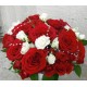 svatební kytice- růže a růžičky