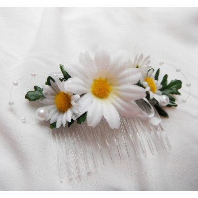 hřebínek do vlasů kopretinový