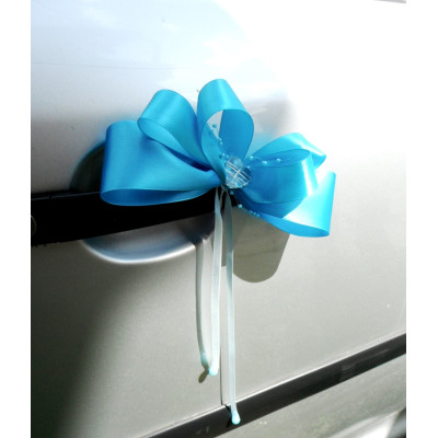 dekorace na auto- blue romantic