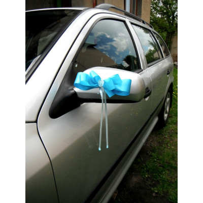 dekorace na auto- blue romantic