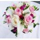 svatební kytice- romantická malinová