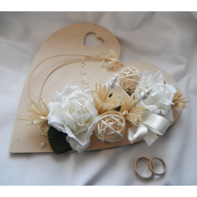  podložka pod prstýnky -přírodní