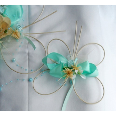 Výzdoba auta- 7 motýlů romantic mentol