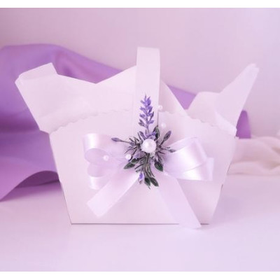 Košík na koláčky-levandulový