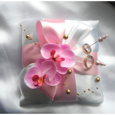 polštářek na prstýnky " něžná orchidej"