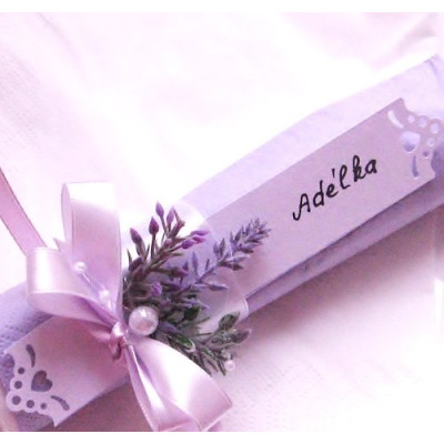 jmenovka - kroužek na ubrousky + 2 ubrousky (11)